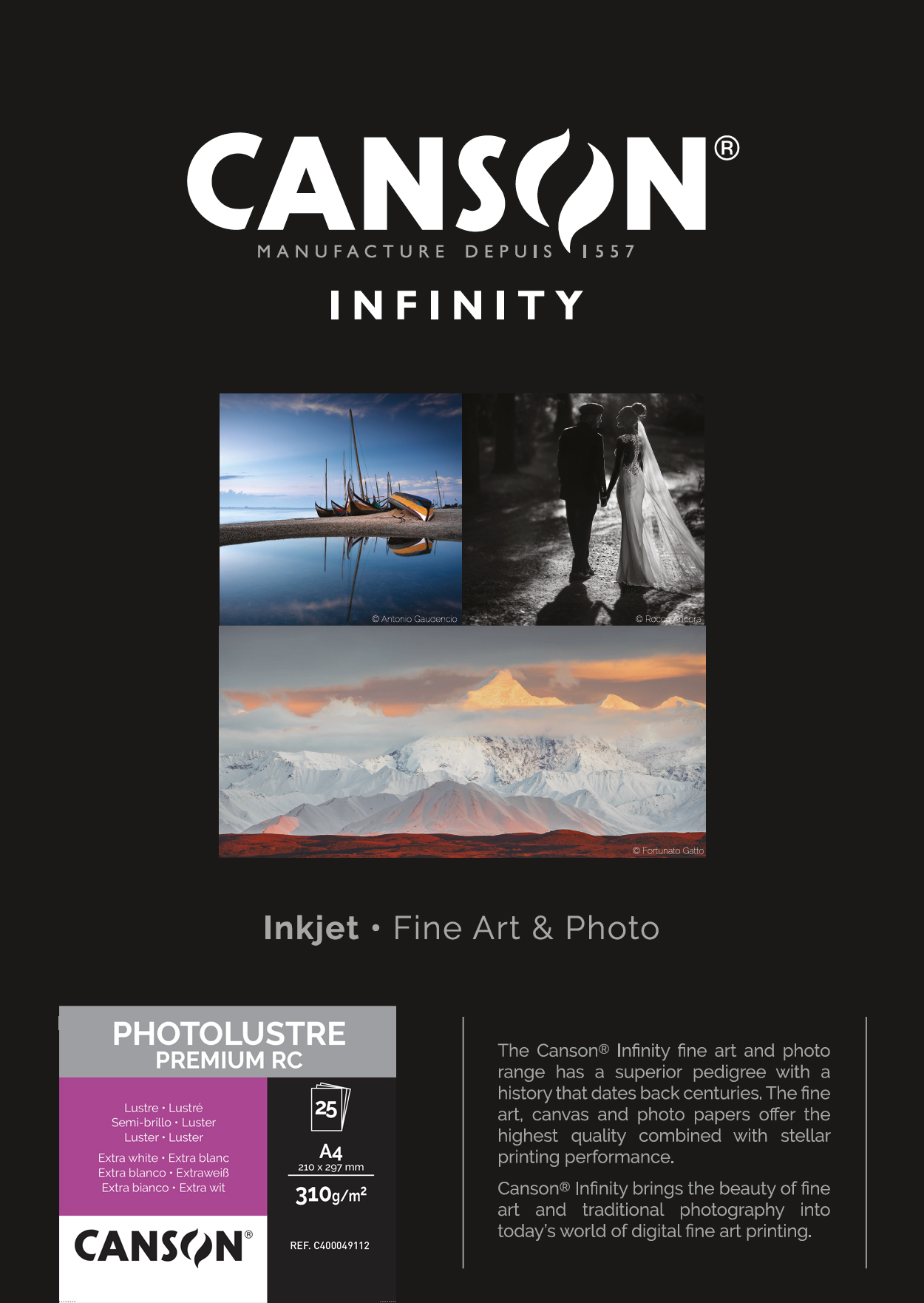 C400049112 BT CANINFI 25F A4 PHOTO LUSTRE 310G