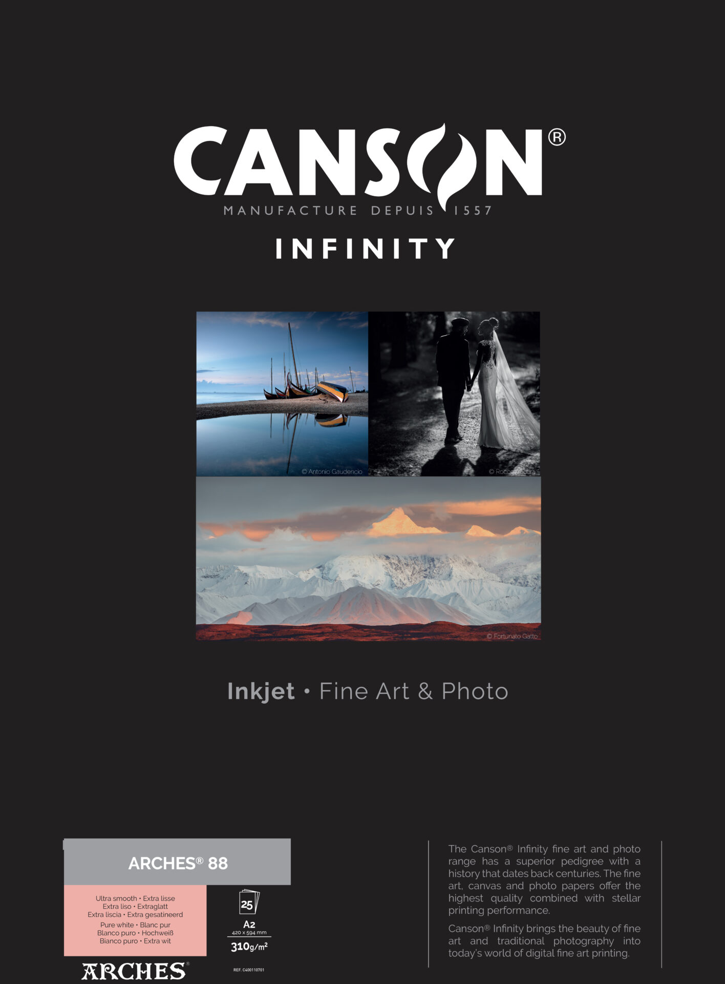 Boite Canson Infinity A2 17mm dessus+dessous 2020